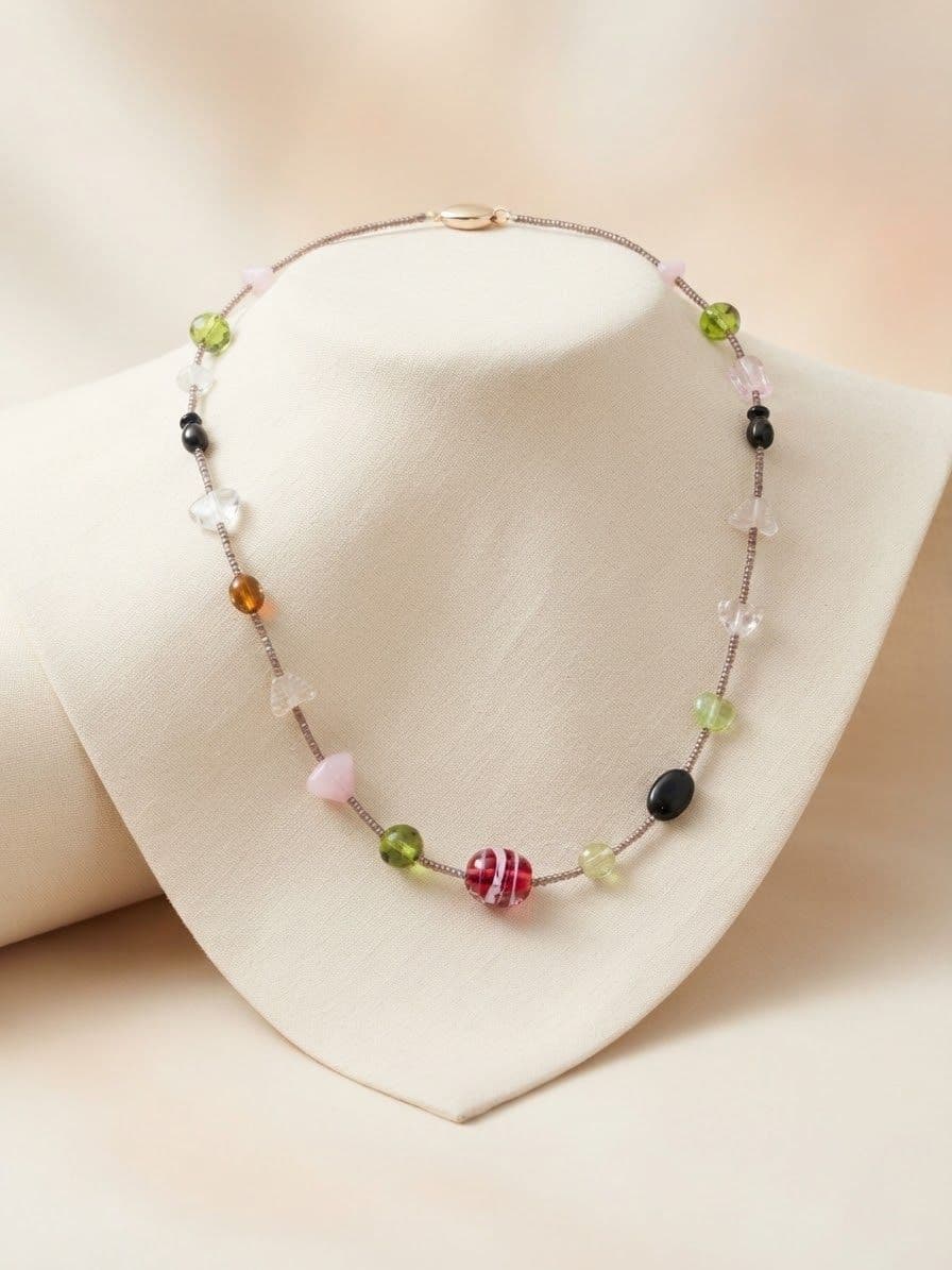 Collana Artigianale Multicolore – Unicità e Stile per il tuo Look